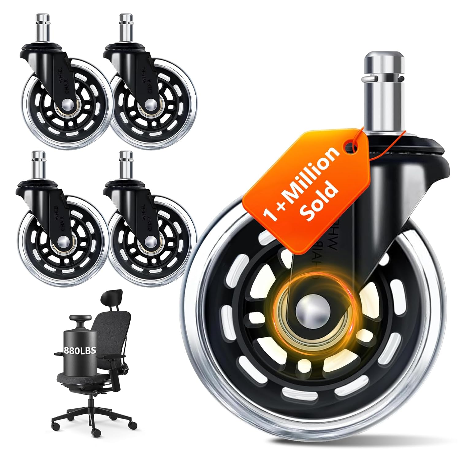 Office Furniture Group - Комплект из 5 колесиков для офисного