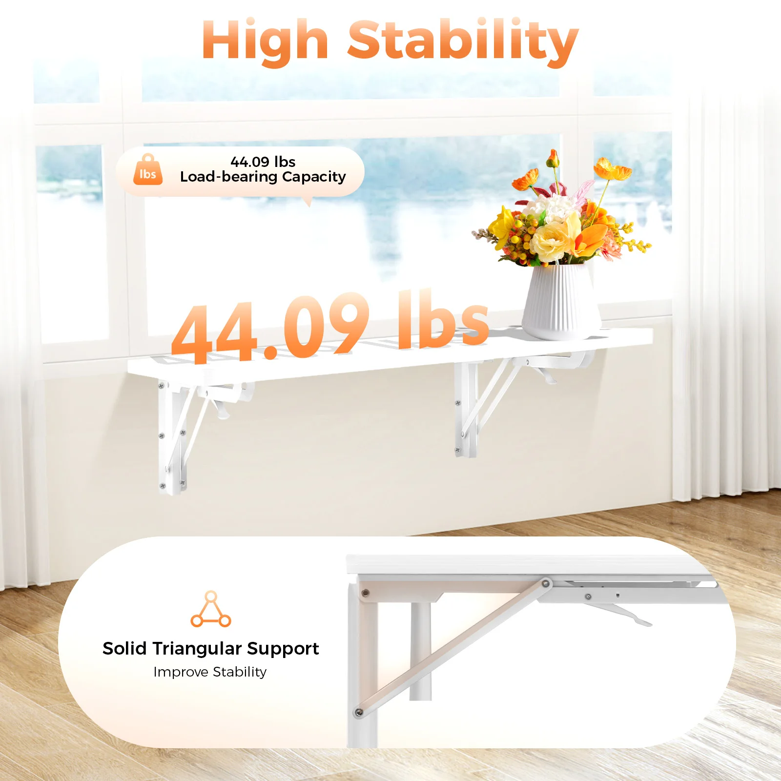 Office Furniture Dimensions - Компактный складной настенный плавающий стол 60x40