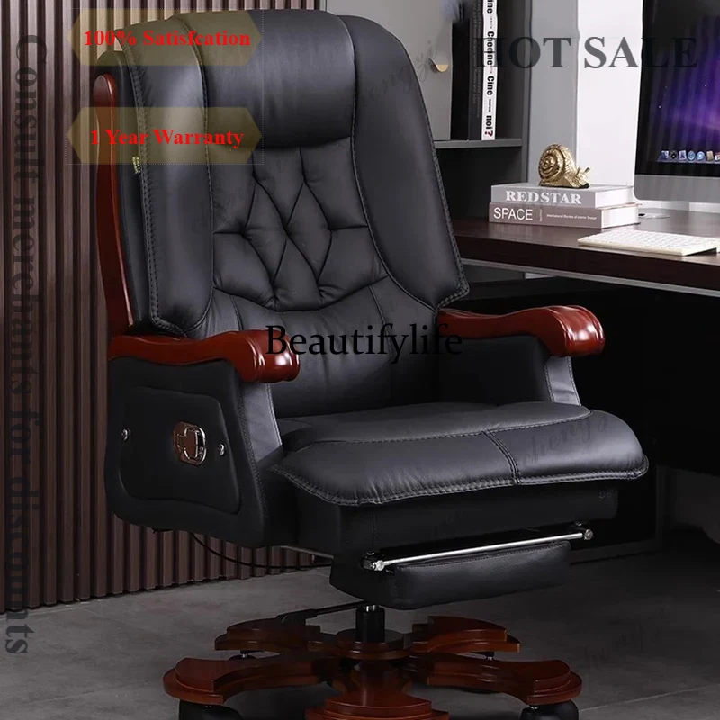 Office Furniture First - Кожаное офисное кресло R134 из натуральной